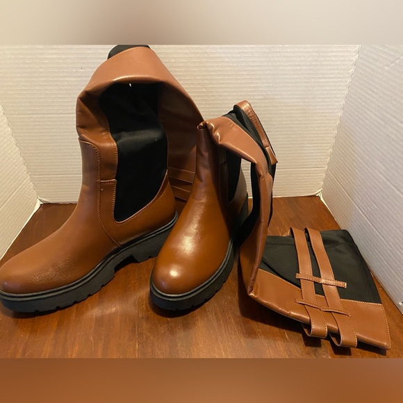 Cape Robbin Tan and Black Boots Size 9 NWOT - Picture 4 of 8